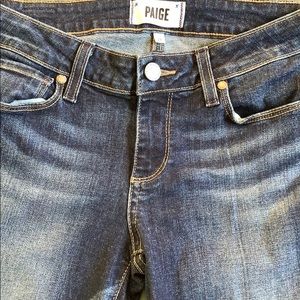 PAIGE peg jeans dark washed